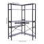 Bureau d'ordinateur de coin avec prises de courant-564369512