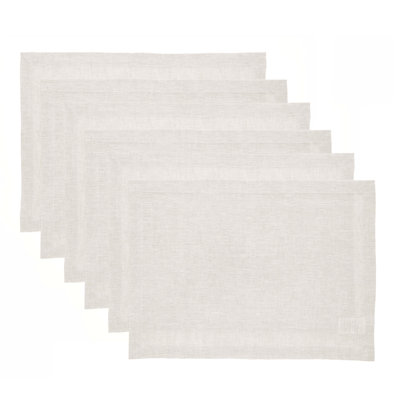 100% Pure Linen Placemats - Athena