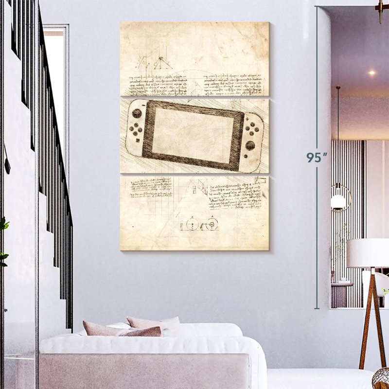 Laelle Nintendo Switch Console, 74" H x 48" W
