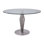 Kerens Round Glass Top with Iron Base Dining Table