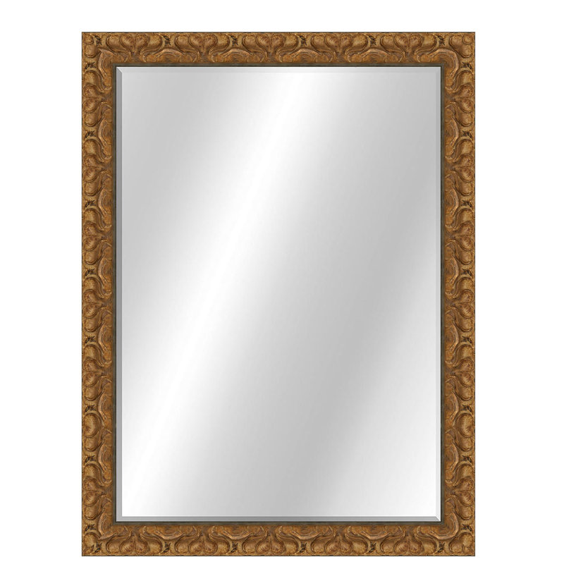 Barcelona Beveled Wall Mirror, 41.75" x 29.75", Silver