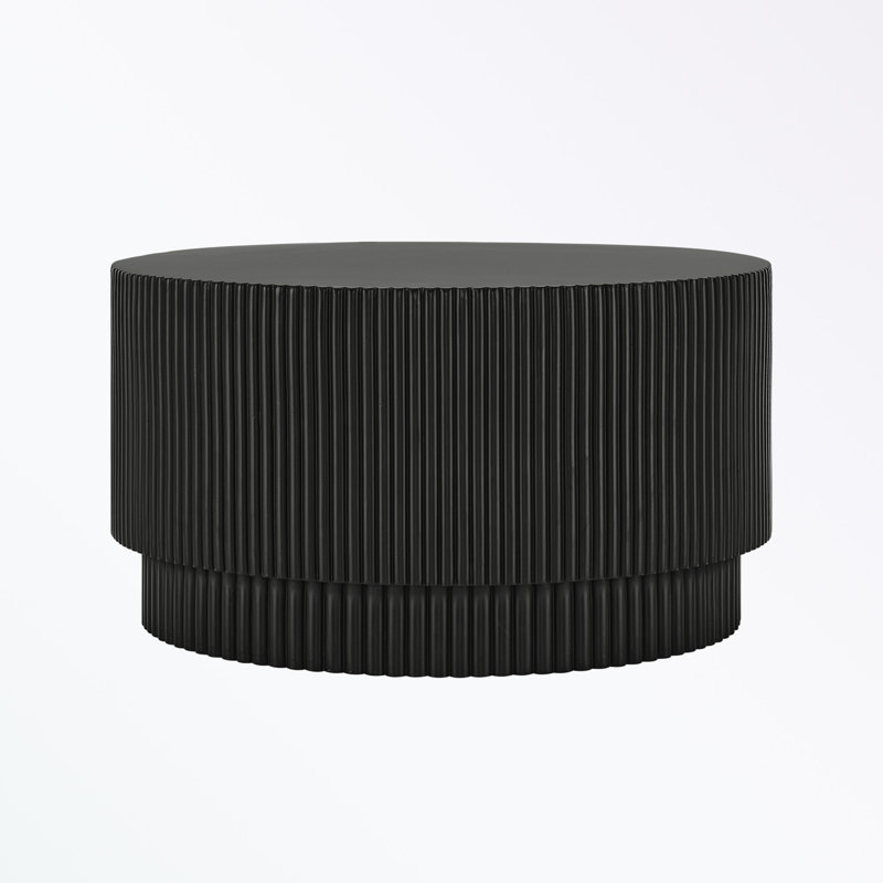 Round Coffee Table, Black