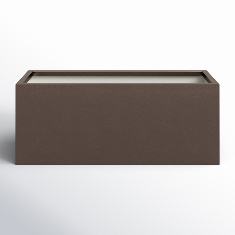 Tormund Metal Planter Box, Espresso, 15" H x 38" W x 15" D