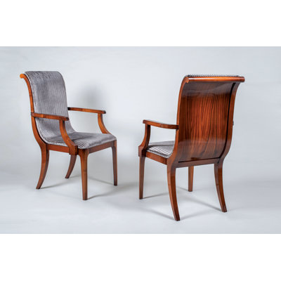 Chaise avec accoudoirs rembourrée Muslin