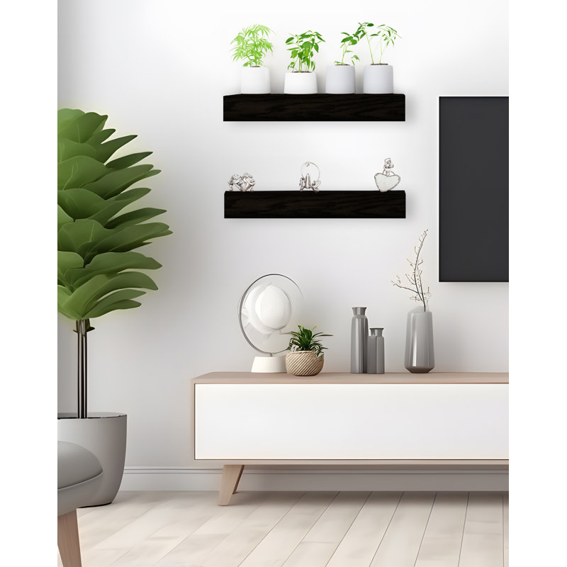 Jahiya 2 pièces, H 4 po x l 21 po x P 7 po, Blanc