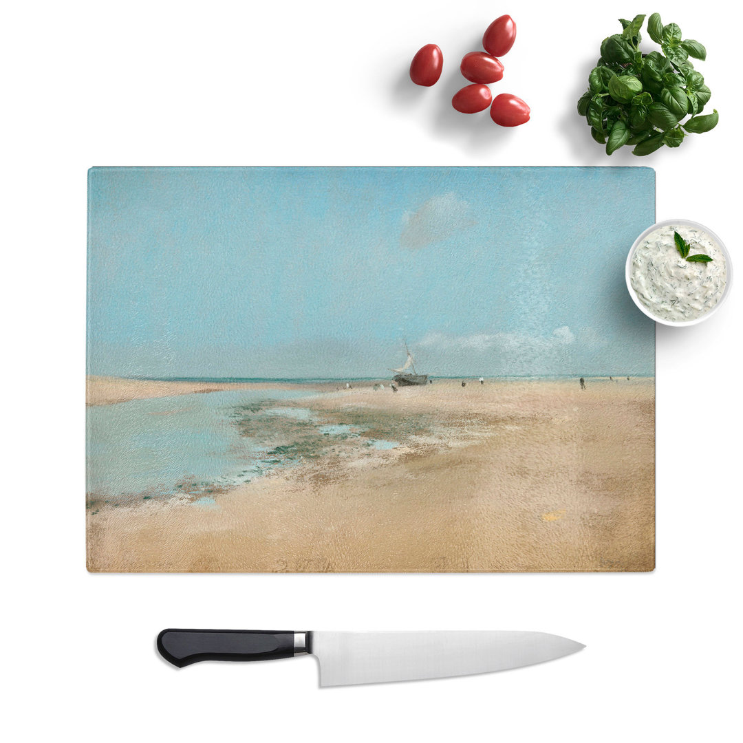 The Beach at Low Tide by Edgar Degas Chopping Board