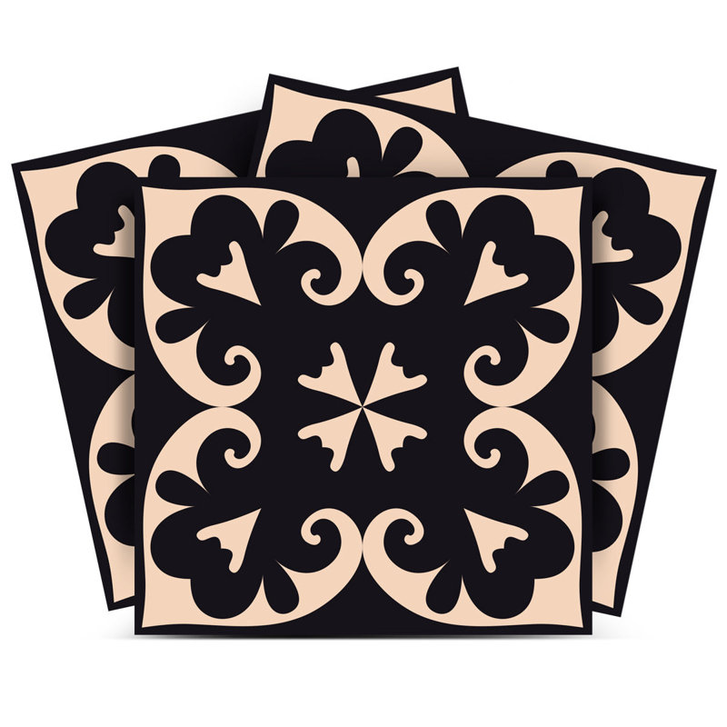 Carreaux amovibles 12 po x 12 po Black Sheep, Black