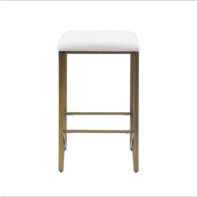 Backless Upholstered Counter Stool 26"H