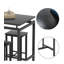 Ensemble de table bistro 5 pièces - hauteur comptoir, table + 4 tabourets de bar, compact pour coin cuisine / petit-déjeuner / petit espace-2019933219
