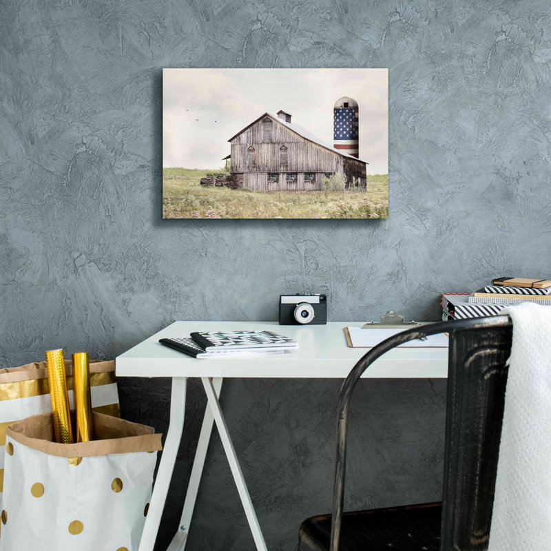 «Alterick One Land, One Flag On Canvas» par Lori Deiter, reproduction, H 12 po x l 18 po x P 0,75 po