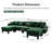 Boucle Fabric Sectional Sofa-117890357
