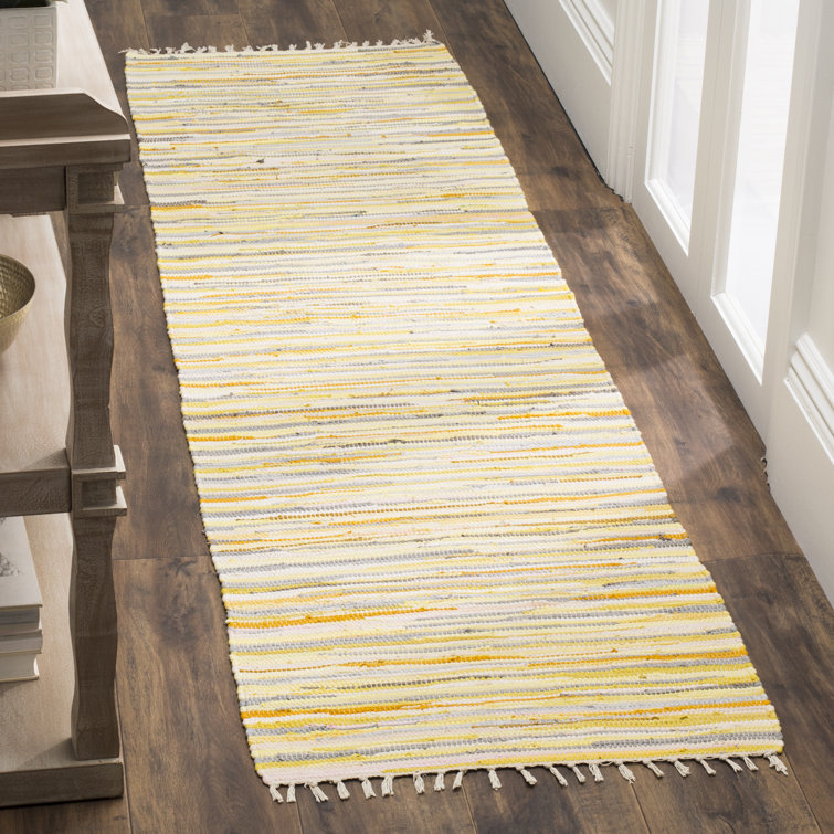 Burkett Rug Hand Woven Cotton Abstract Rug