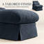 Upholstered 32.6 " Chenille Sofa-1446398914