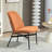 Romeka Fabric Accent Chair with Black Metal Legs-1709034629