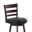 Tabouret de bar pivotant à hauteur échelle de qualité commerciale avec siège rembourré et rembourré-302501663-302501662