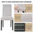 Trischa Fabric Dining Chair Set Of 6, Upholstered Parson Chair With Solid Wood Legs, Living Room Padded Chair Armless Side Chair With High Back For Home Kitchen-466822630