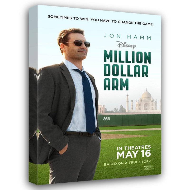 Million Dollar Arm, 48" H x 33" W