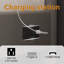   Structure de lit double avec lumières DEL et station de charge, plateforme tapissier en tissu avec tête de lit, tissu en peluche rembourré avec station de charge, aucun sommier requis, assemblage facile, gris-1201043715-1201043725