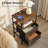 Side Table With Charging Station, Bedside Table With 2 USB Ports And Outlet, End Table With 2 Fabric Drawers, Sofa Side Table, Nightstand For Small Spaces