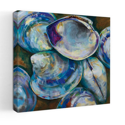 Shell Shuffle Abstract Coastal Art