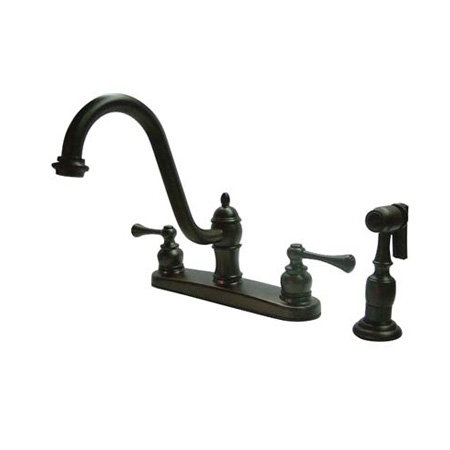 Distributeur d’eau chaude et froide central à Vintage, Bronze huilé