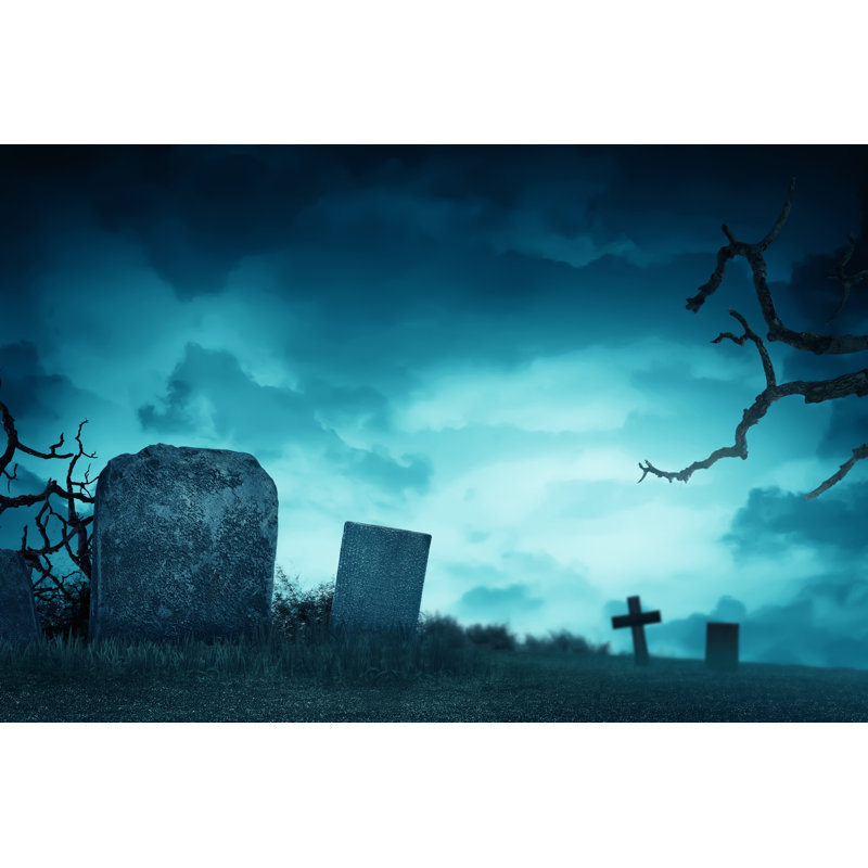 Kokal, cimetière sur toile par Leolintang, photographie, H 8 po x l 12 po x P 1,25 po