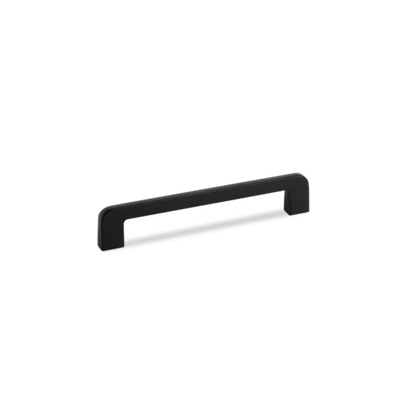 160mm Matt Black Curved Handle