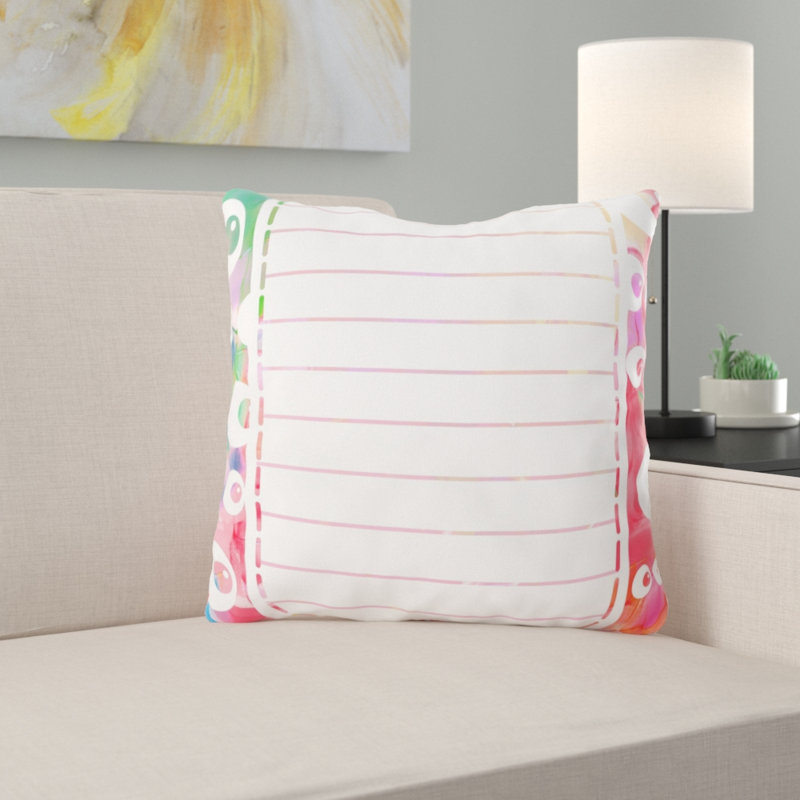 Housse de coussin d'extérieur carré Borrego, Microsuède, Intérieur