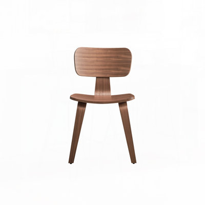 Walnut Finish Side Chair by Corrigan Studio