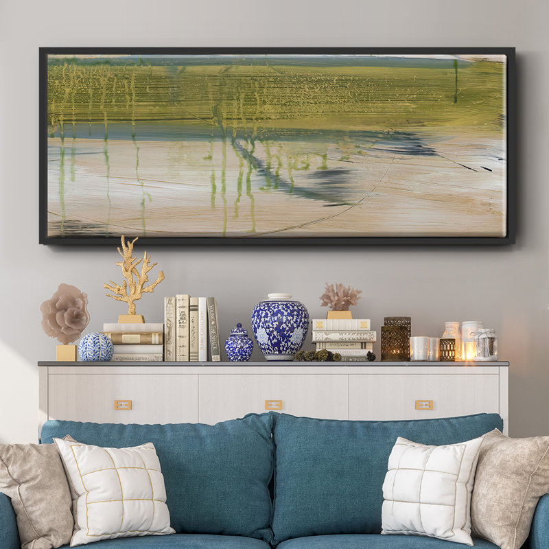 Aquatic Reflections I- Framed Canvas