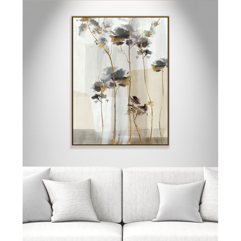 Impression Golden Zen II par Eva Watts, Toile avec cadre, Flotteur naturel, L 31,5 po x H 41,5 po