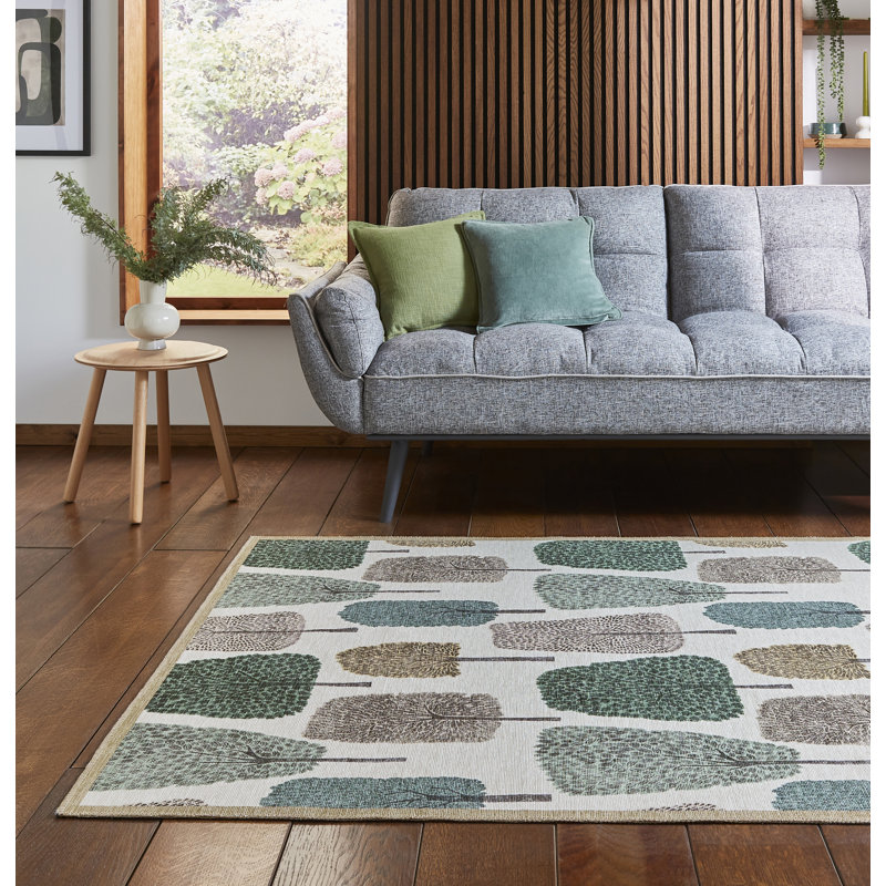 Scion Floral Digitally Printed 120cm X 170cm Area Rug, Cream, Rectangle 120 x 170 cm