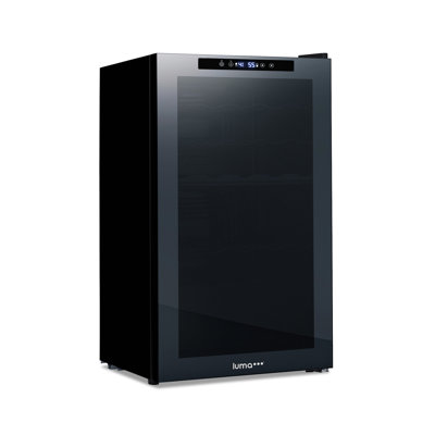 Luma Shadow Series 33 Bottle Wine Refrigerator, Dual Zone and Freestanding Wine Fridge
