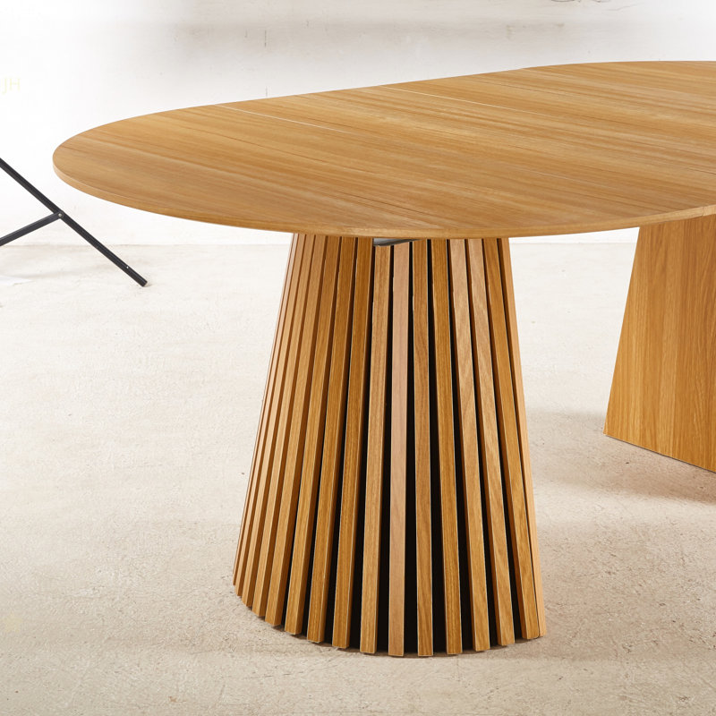 Table de salle à manger extensible Mid-Century moderne, table de salle à manger multifonctionnelle pour 6 à 10 personnes et grande table basse