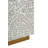 14x14x18" Square Accent Stool with White Capiz Shell Finish and Gold Pedestal Base