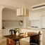 Luminaires suspendus géométriques 1 lumière beige-1859850556