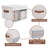 3 Pack Foldable Fabric Bin Set with Lid and Handle-1861373981