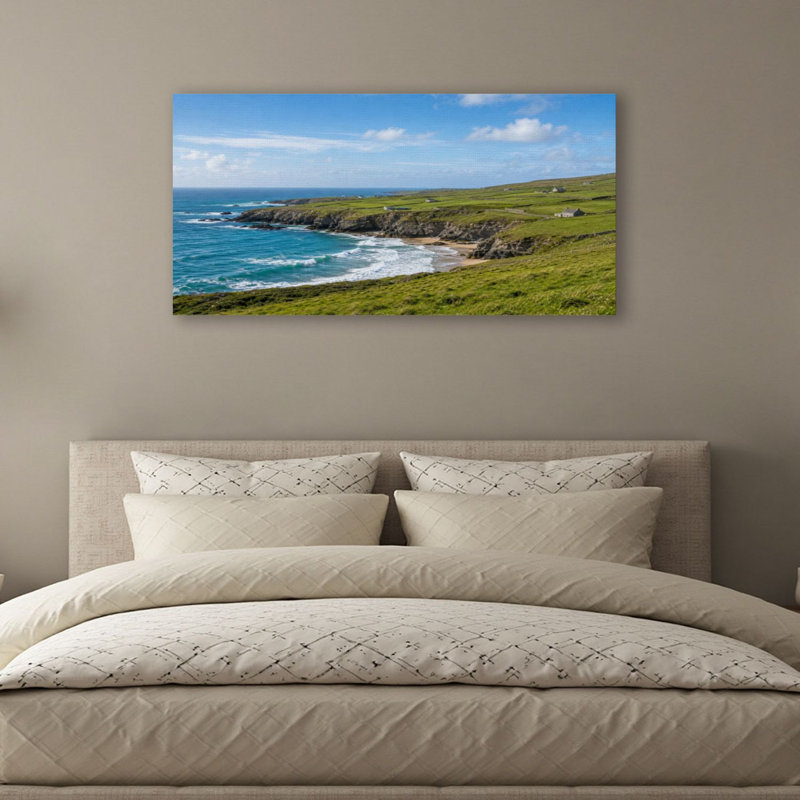 Toile, art mural, falaises, Dingle, péninsule, Irlande