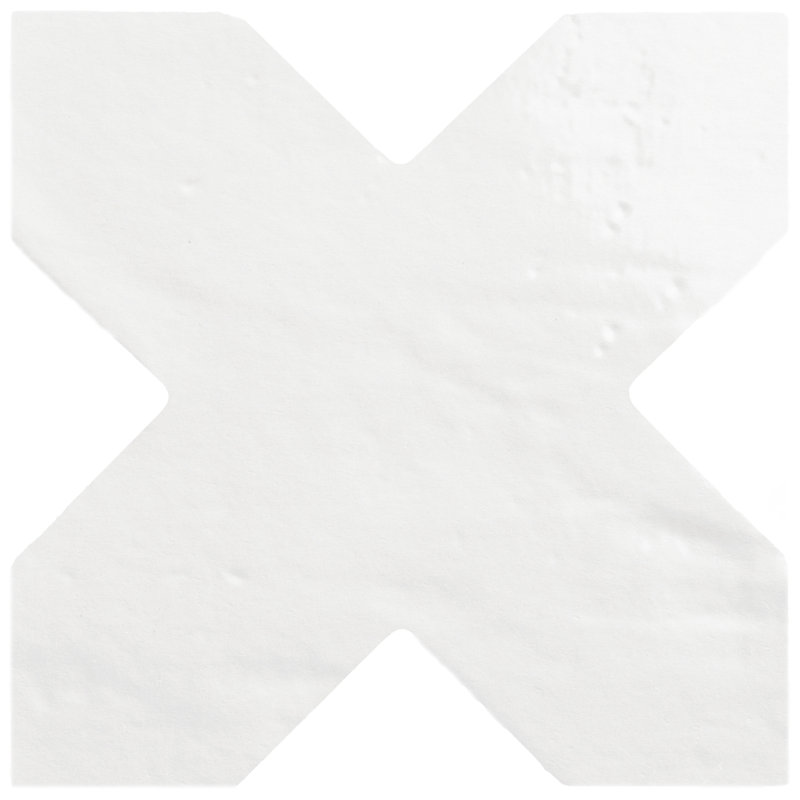 Argile Cross 7 In. X 7 In. Porcelain Floor And Wall Tile, Beige