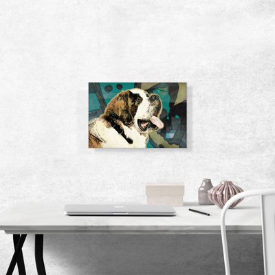 «Saint Bernard Dog Breed», reproduction d'impression sur toile tendue
