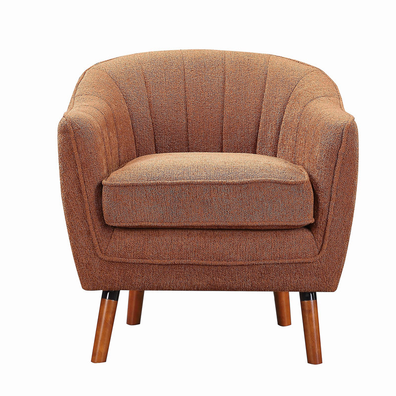 Chaise d'appoint Mid-Century Modern, Orange