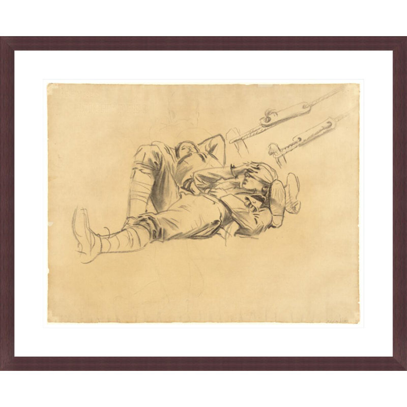 Études pour gazées «[recto]» par John Singer Sargent, impression giclée encadrée, H 23,5 po x l 28,59 po