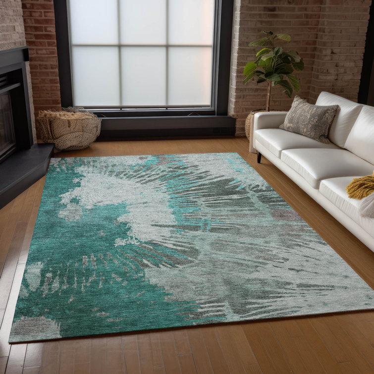 Michaella Washable Abstract Indoor / Outdoor Rug