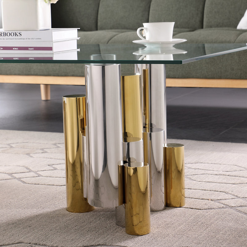 Bouchier Glass Top Single Coffee Table