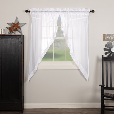 Andrade 100% Cotton Sheer Curtain Pair