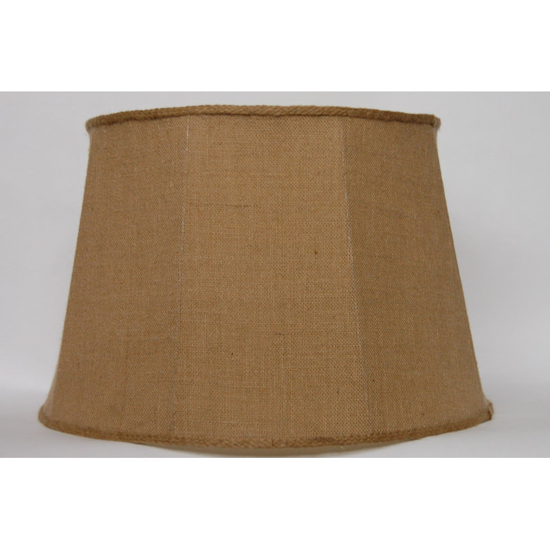 Abat-jour en toile de jute 19 po, Brun