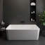Baignoire de trempage autoportante à surface solide 67 po Pensen