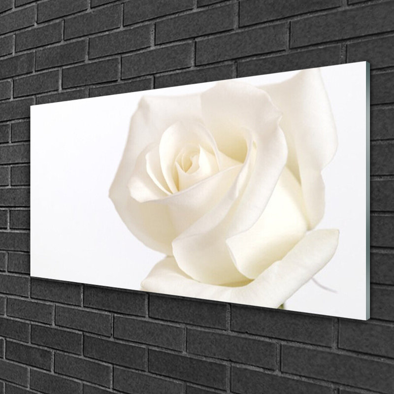 Rose Floral - No Frame Print on Glass