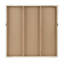 Décoration murale moderne l 30 po x H 30 po x P 1,25 po - intérieur blanc brillant en résine-498749439