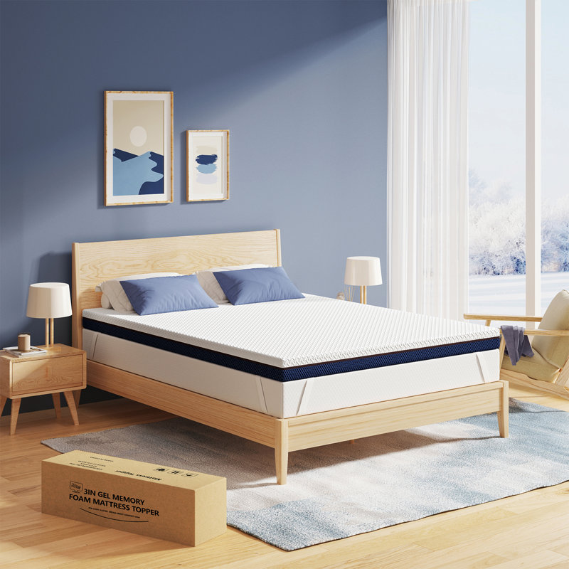 Surmatelas en mousse viscoélastique gélifiée 3 po, Grand